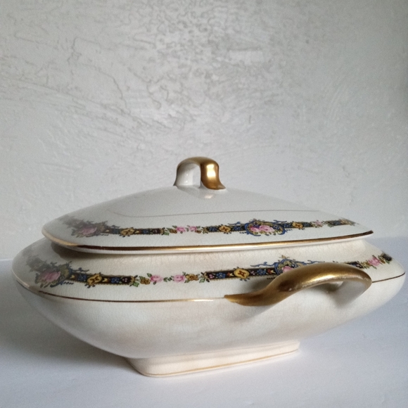 Vintage Carrollton China Floral Vegetable Serving Dish - Picture 6 of 16